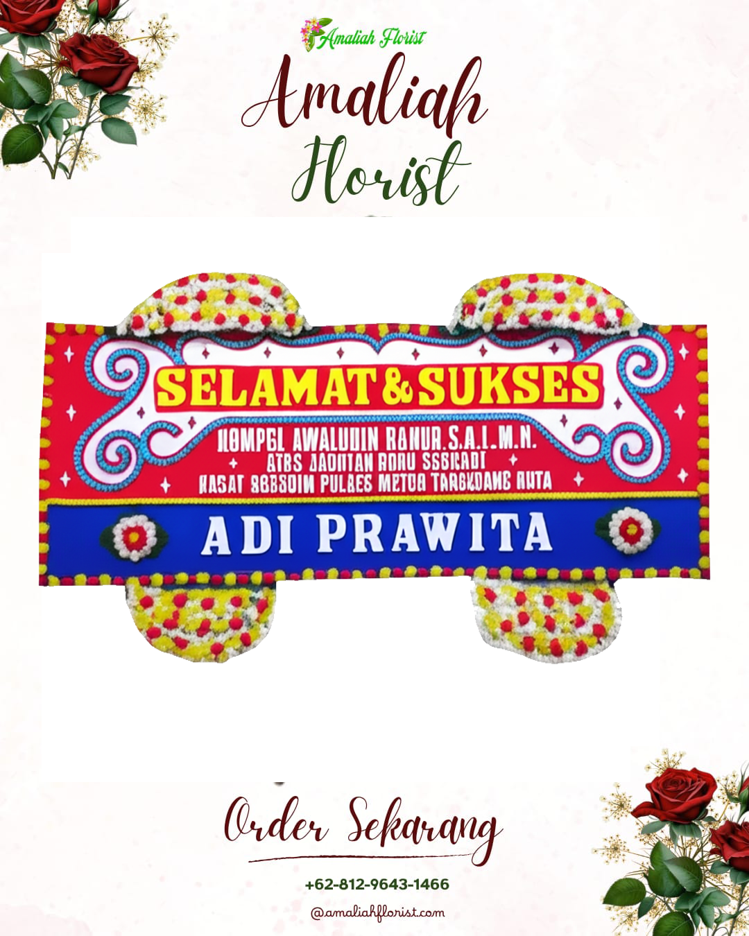 Papan Bunga Ucapan Selamat Telagasari